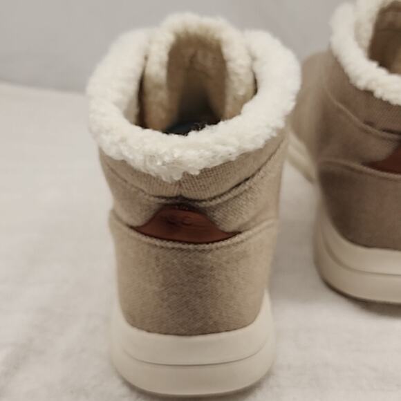 RYKA EVEREST GORE ANKLE BOOTS TAN LADIES SIZE 11/M IN VGUC SHEARLING FUR SLIP-ON - Picture 12 of 16